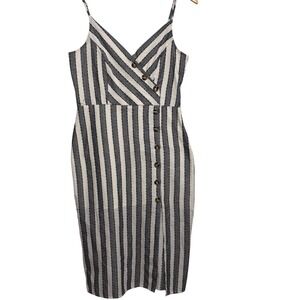 Harper Heritage NWT Dress Small Cotton‎ Striped Sheath Dress Sleeveless Casual